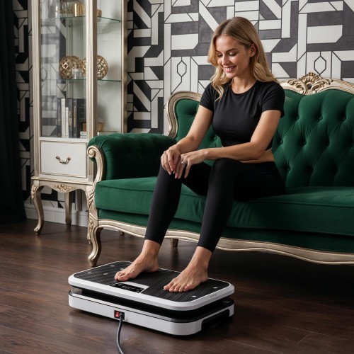 VIBRATION PLATFORM WITH PUSH-UP BARS AND RESISTANCE BANDS SVP09 HMS