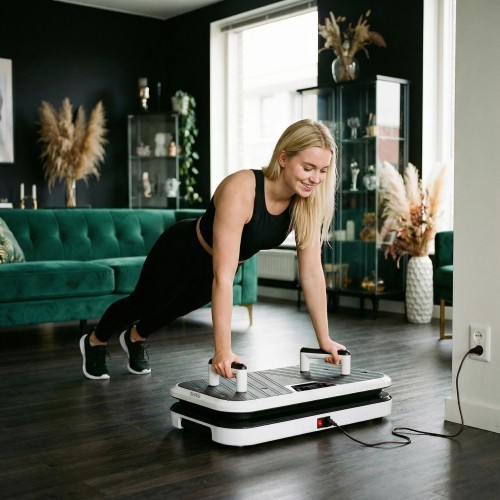 VIBRATION PLATFORM WITH PUSH-UP BARS AND RESISTANCE BANDS SVP09 HMS