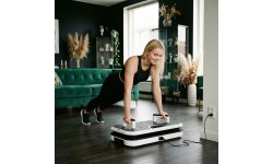 VIBRATION PLATFORM WITH PUSH-UP BARS AND RESISTANCE BANDS SVP09 HMS