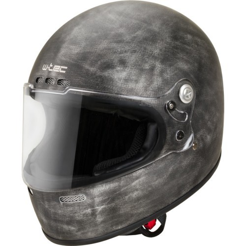 Motociklininko šalmas W-TEC Cruder Brindle - Dryžuota sidabrinė