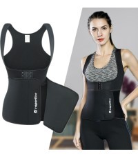 Korsetas fitnesui inSPORTline Corbeam - Black