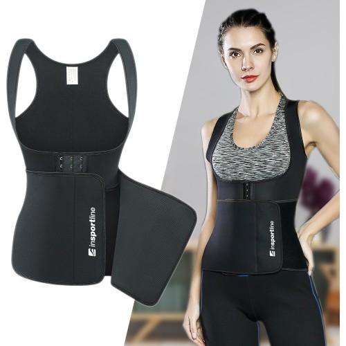 Korsetas fitnesui inSPORTline Corbeam - Black