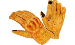 Leather Motorcycle Gloves B-STAR Airstream - Yellow