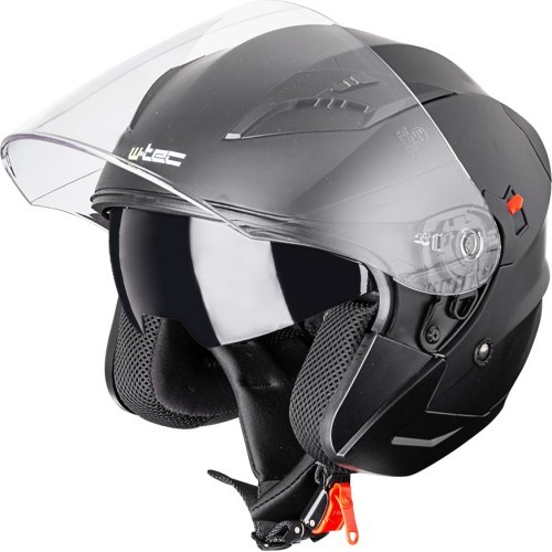 Motorcycle Helmet W-TEC Putta - Matt Black