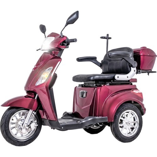 Three-Wheel Electric Scooter inSPORTline Zorica -  Burgundy 
