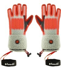 Heated Faux Shearling Gloves Glovii GS3 - Beige, Black
