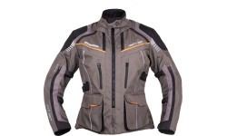 Moteriška turistinė motociklininkų striukė W-TEC Smackton Lady - Pilka/oranžinė