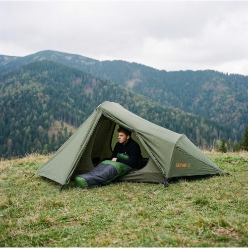 Itin lengvas miegmaišis NILS Camp NC1705, juodai žalias