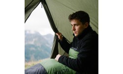 Ультралёгкий спальный мешок NILS Camp NC1705, чёрно-зелёный