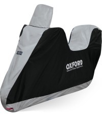 Motorolerio uždangalas Highscreen Oxford Aquatex, juodas/sidabrinis