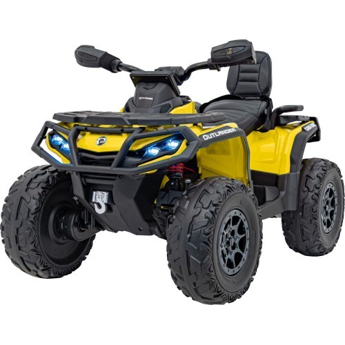 Keturratis Can Am Outlander ATV, geltonas