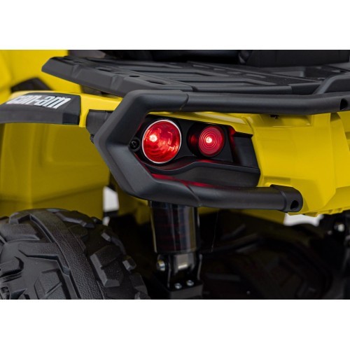 Keturratis Can Am Outlander ATV, geltonas