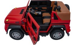 Elektromobilis Mercedes Benz Maybach G650 Strong, raudonas