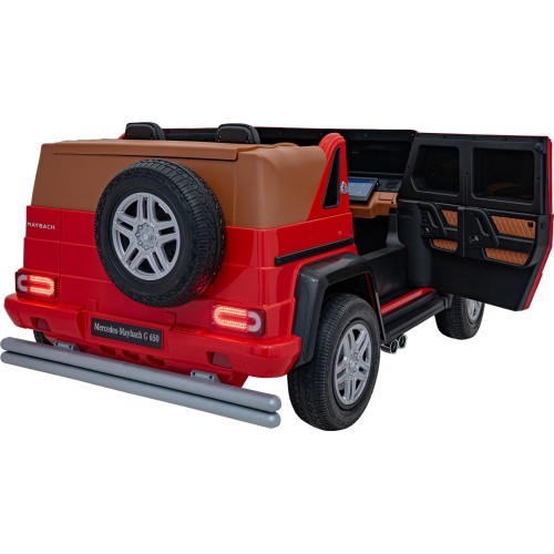 Elektromobilis Mercedes Benz Maybach G650 Strong, raudonas