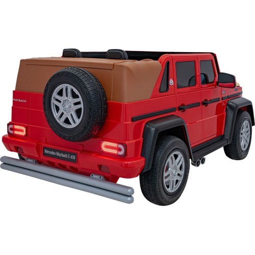 Elektromobilis Mercedes Benz Maybach G650 Strong, raudonas