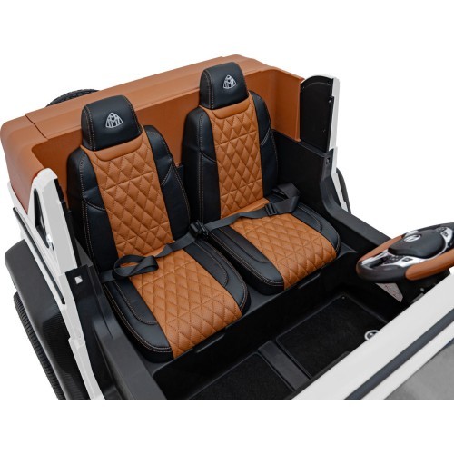Elektromobilis vaikams Mercedes-Benz Maybach G650, baltas