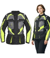 Женская мотоциклетная куртка W-TEC Radana - Black, grey, green