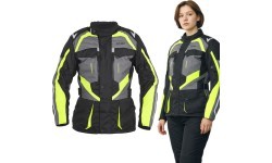 Женская мотоциклетная куртка W-TEC Radana - Black, grey, green