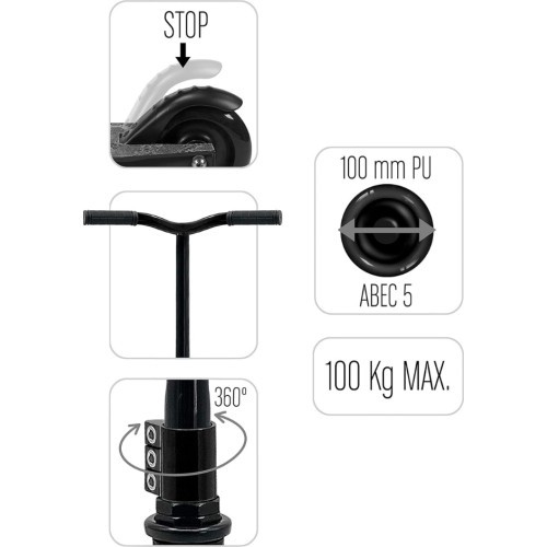 Triukinis paspirtukas Skids Control Carbon
