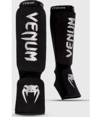 Venum Kontact blauzdų apsaugos - juoda/sidabrinė