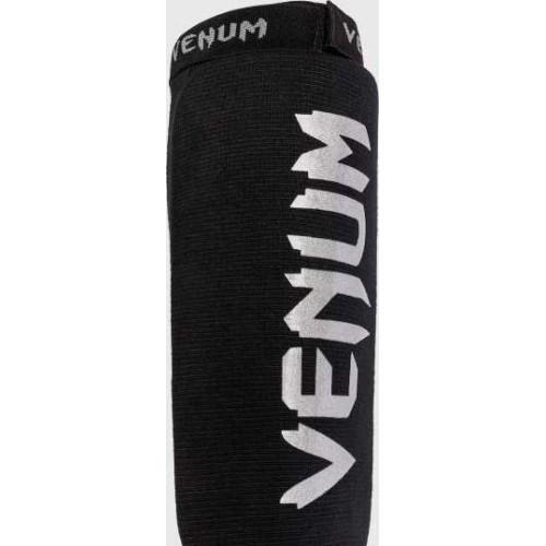 Venum Kontact Shin Guards - Black/Silver