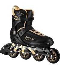 NA22151 INLINE SKATES ARMOUR BLACK SIZE 38  NILS EXTREME - NA22151 INLINE SKATES ARMOUR BLACK GOLD SIZE 38  NILS EXTREME