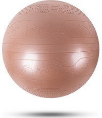 Gimnastikos kamuolys inSPORTline Stretch Ball 55 cm - Mocha mousse