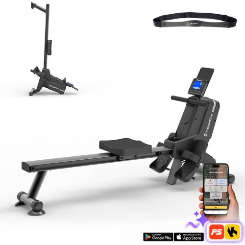 Rowing Machine inSPORTline Yukona - Black