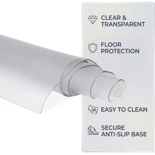 Прозрачный защитный коврик inSPORTline Proteko Clear 140 x 70 x 0,15 см