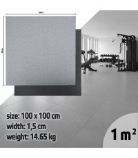 Heavy-Duty Floor Mat inSPORTline Luxteko Flat 100 x 100 x 1.5 cm - Mramor
