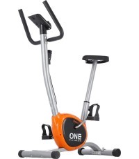 Treniruoklis dviratis One Fitness RW3011, sidabrinis-oranžinis