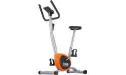Велотренажер One Fitness RW3011, серебристо-оранжевый