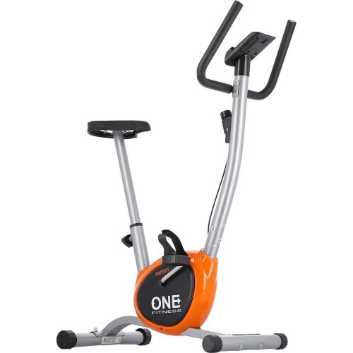 Велотренажер One Fitness RW3011, серебристо-оранжевый