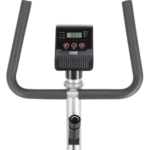 Велотренажер One Fitness RW3011, серебристо-оранжевый