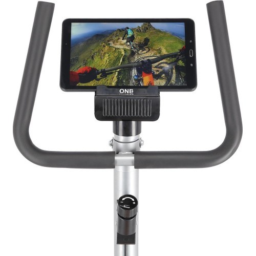 Велотренажер One Fitness RW3011, серебристо-оранжевый