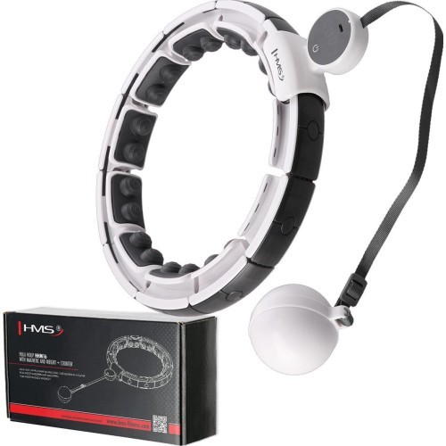 HHM16 HULA HOOP WHITE MAGNETIC WITH WEIGHT + COUNTER HMS