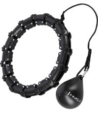 HHW11 Plus Size juodas hula lankas su svoriu HMS