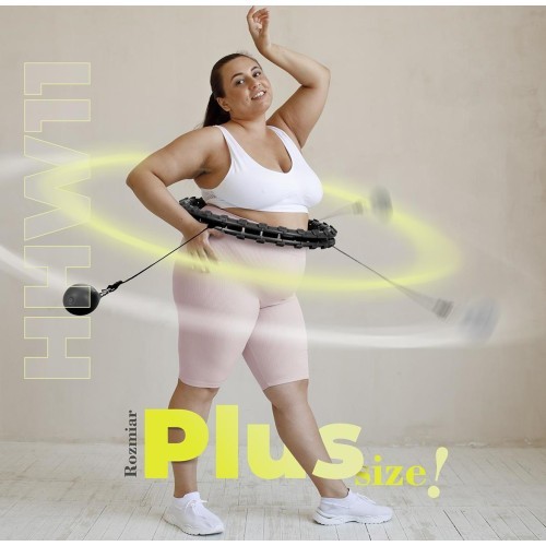 HHW11 Plus Size черный хулахуп с грузом HMS