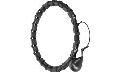 HHW11 PLUS SIZE HULA HOOP BLACK WITH WEIGHT HMS