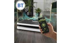 Вибрационная платформа с ручками для отжиманий и эспандерами SVP09 HMS