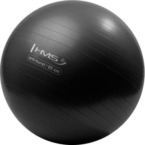 YB02 NEW 65CM BLACK GYM BALL HMS