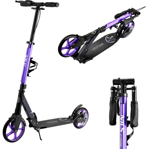 Violetinis paspirtukas Nils Extreme HM124T su diskiniu stabdžiu