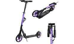 Violetinis paspirtukas Nils Extreme HM124T su diskiniu stabdžiu