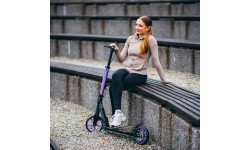 Violetinis paspirtukas Nils Extreme HM124T su diskiniu stabdžiu