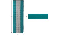 NC4340 TURQUOISE-GREY SELF-INFLATING MAT NILS CAMP