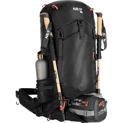 NC1992 BACKPACK TOURIST BLACK NORDKAPP 65L NILS CAMP