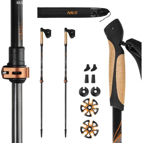 NW8613 NILS CARBON FIBER NORDIC WALKING POLES