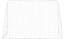 Futbolo vartai su tinklu ir taikinio skydu NILS BR240P 2in1 240x150x90 cm