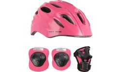 Šalmo ir apsaugų rinkinys MTW01+H210 NILS Extreme - MTW01+H210 PINK HELMET WITH PROTECTORS SET NILS EXTREME