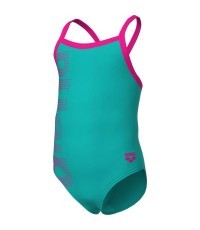 Слитный купальник для девочек Arena Logo Water-Freak Rose - 890